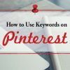 Keywords on Pinterest
