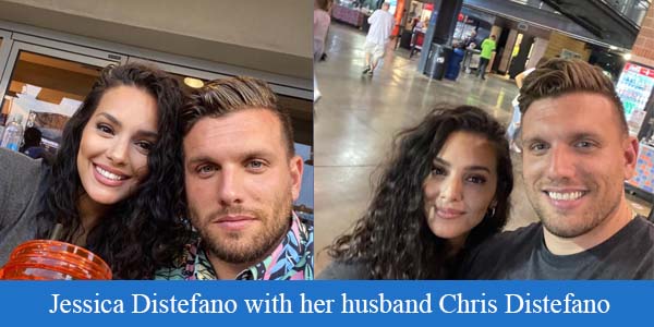 Jessica Distefano with her husband Chris Distefano