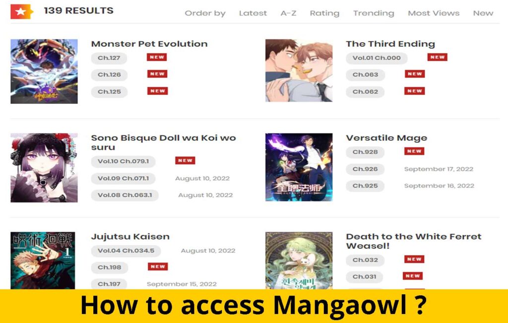 How to access Mangaowl ?