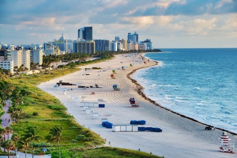 A beach in Miami