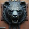 Bear Head Metal Zippies Door